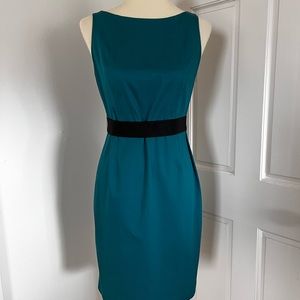 Emerald Dress w/ Grosgrain Belt | AT Petite